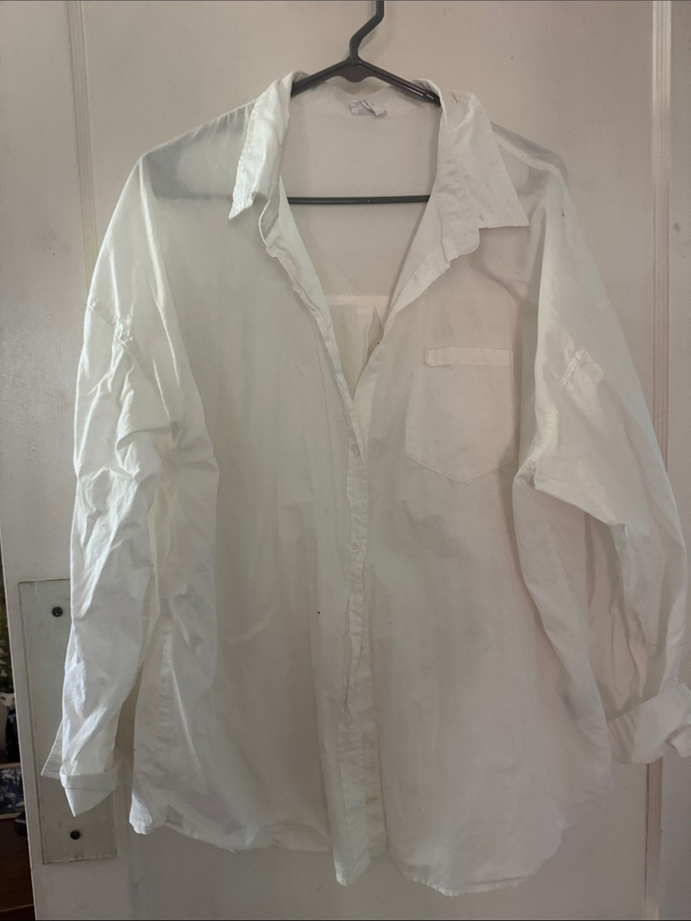 Cotton On White Boyfriend Button down